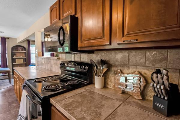 Fully stocked kitchen